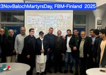 Free Balochistan Movement Finland branch organized seminar to pay tribute to Baloch national martyrs, the event was joined Afghan delegations from Afghanistan and Pakistan occupied Pashtunistan as well.