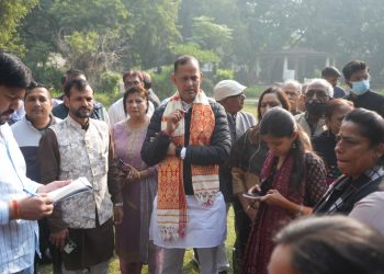 दिल्ली सरकार के समाज कल्याण मंत्री श्री रविन्द्र इन्द्राज का रोहिणी में स्वच्छता कार्यों का निरीक्षण