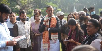 दिल्ली सरकार के समाज कल्याण मंत्री श्री रविन्द्र इन्द्राज का रोहिणी में स्वच्छता कार्यों का निरीक्षण