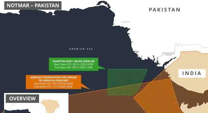 Pak issues naval warning as India begins tri-services exercise near Sir Creek