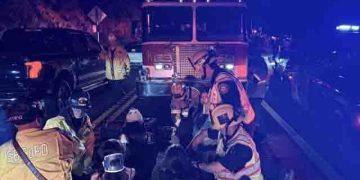 Bus returning from church camp overturns on winding California road, 20 injured