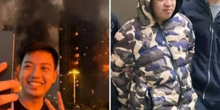 ตำรวจฮ่องกงรวบหนุ่ม ‘ถ่ายเซลฟี-ชูสองนิ้ว’ กับอาคารที่ถูกไฟไหม้แถม ‘บูลลี่เหยื่อ’ เสี่ยงนอนคุก 7 ปี