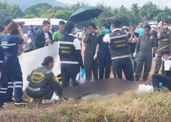 อุทาหรณ์รักสามเส้า!แฟนเก่าคว้าจอบฟาดแฟนใหม่อดีตสามีดับคาเถียงนา