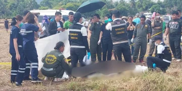 อุทาหรณ์รักสามเส้า!แฟนเก่าคว้าจอบฟาดแฟนใหม่อดีตสามีดับคาเถียงนา