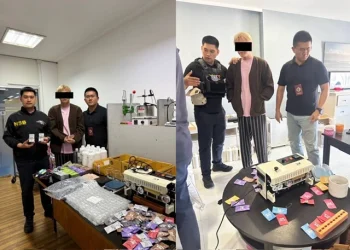 รวบจีนเทาใช้ห้องคอนโดเป็นฐานผลิตหัวพอตเค ขายให้เพื่อนร่วมชาติ ย่านห้วยขวาง