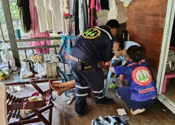 มือปืนบุกยิงชาวบ้านไทรโยค เจ็บ 3 – ฉุดหญิงบาดเจ็บขึ้นรถหนี ยขว คาดฝีมือ “พระถอดจีวร”