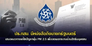 ประธาน กสม.ยื่นนายกฯ เร่งแก้ปัญหาฝุ่นพิษ PM 2.5 ดันกฎหมายอากาศสะอาด