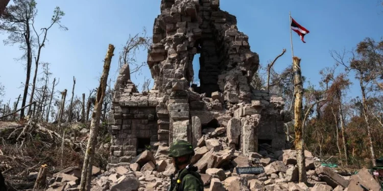 ประท้วงรายวัน! วัฒนธรรมกัมพูชาโวยไทยทำปราสาทตาควายเสียหาย ยึดครองผิดกฎหมาย-ละเมิดอธิปไตย