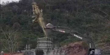 Buddha Statue Built In Place Of Hindu Idol On Disputed Thai-Cambodia Border