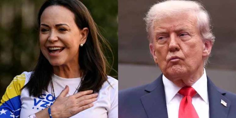 Trump Looks Forward To “Saying Hello” To Venezuela’s Machado Next Week