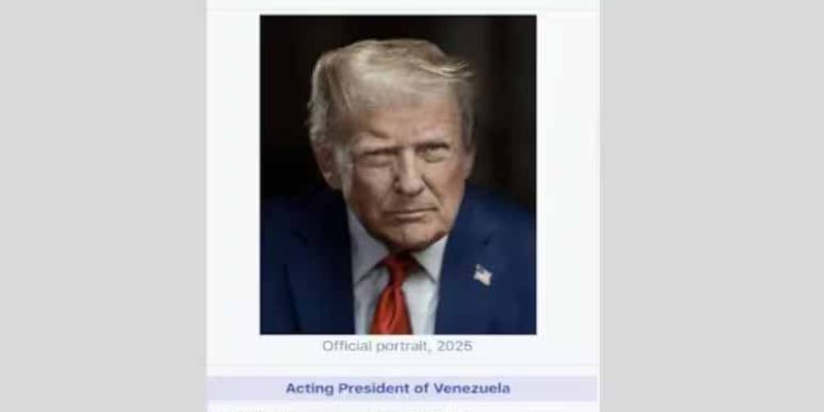 Donald Trump Declares Himself “Acting President Of Venezuela” In Viral Post