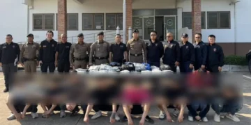 สกัดจับขบวนการลอบขน13 จีนเทาเข้าเมืองผิด กม.- ยึดมือถือเกือบ 300 เครื่อง