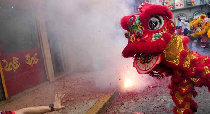 China rings in Year of the Horse with fireworks and humanoid robots