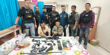 เย้ยกฏหมาย!เปิดเฟซบุ๊กขายปืนเถื่อนโจ่งแจ้งนานกว่า3ปี ตำรวจเพิ่งรู้ล่อซื้อจับยกแก๊ง3คน