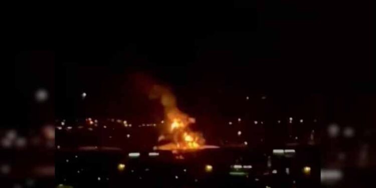 Massive Fire Near Dubai Airport After Iranian Drone Strike, Flights Suspended