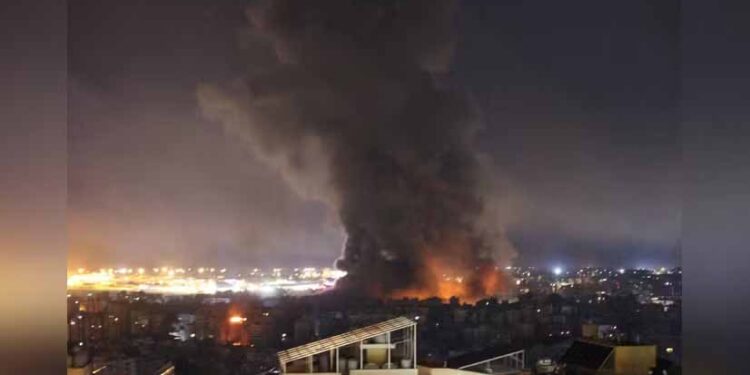 Israel strikes Lebanese capital Beirut after Hezbollah fires missiles