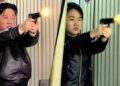 Kim Jong Un, daughter test new pistols at North Korean shooting range