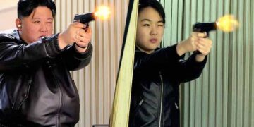 Kim Jong Un, daughter test new pistols at North Korean shooting range