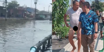 เกือบไม่รอด หนุ่มจับได้ใบดำ ว่ายน้ำแก้บนแต่ตะคริวกิน ตำรวจ 3 นายโดดช่วยชีวิต