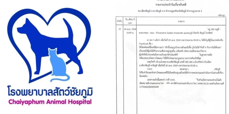 รพส.ชัยภูมิ งัดหลักฐานสู้ หลังโดนถล่มทำหมาตาย แฉกลับเจ้าของดูแลไม่ดี-ด่าหยาบถึงหน้าคลินิก