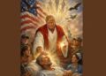 Trump shares AI image depicting himself as Jesus after ‘weak on crime’ swipe at Pope Leo