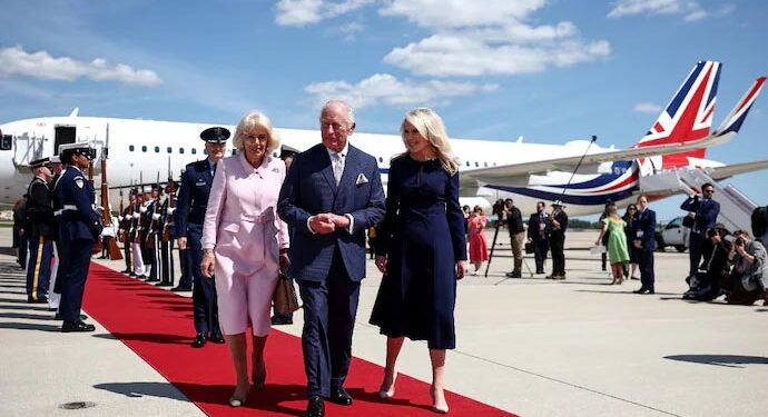 King Charles arrives in US as White House shooting and Iran rift shadow visit