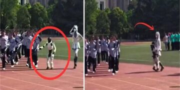Out-of-Control Robot Sparks Panic at University Event, Grabs Student in Viral Video
