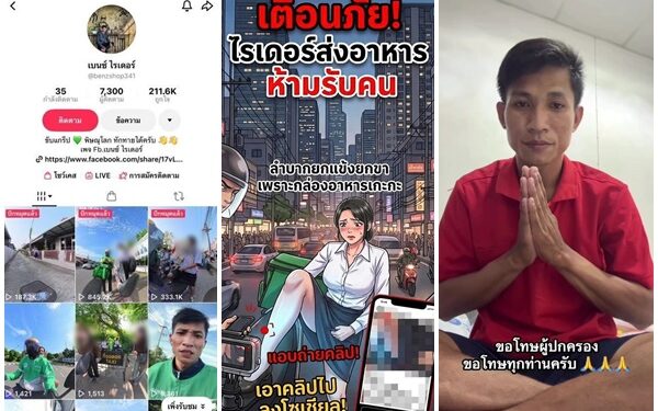 “ไรเดอร์” แอบถ่ายคลิป นร.-นศ.-สาววัยทำงานใส่กระโปรงยกขาขึ้นซ้อนมอ’ไซค์ โพสต์เรียกยอดวิว เจอแจ้งความแล้ว!