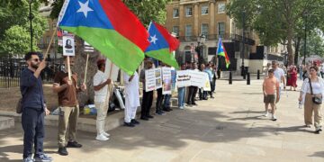 Baloch, Kurdish Protesters Rally Outside Downing Street Against Pakistan’s Nuclear Test Legacy (Videos)