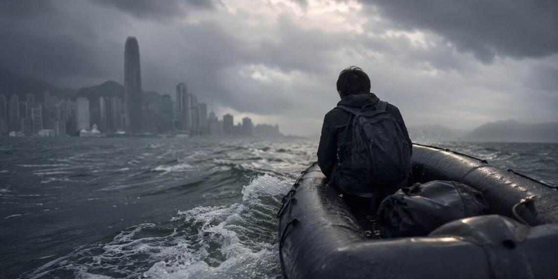 Chinese activist who fled on rubber boat lands in South Korean custody