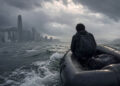 Chinese activist who fled on rubber boat lands in South Korean custody