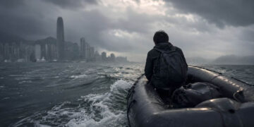 Chinese activist who fled on rubber boat lands in South Korean custody
