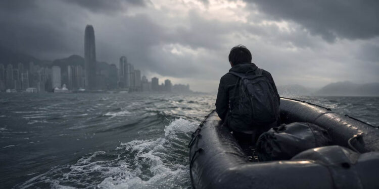Chinese activist who fled on rubber boat lands in South Korean custody 1 Chinese activist who fled on rubber boat lands in South Korean custody
