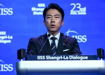 Japan defence minister denies militarism and criticises China’s ‘huge arsenal’