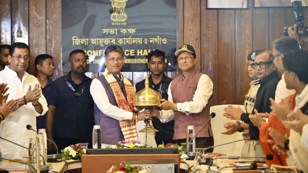 Minister Piyush Hazarika holds departmental review meeting in Nagaon in Assam 1 WhatsApp Image 2026 06 09 at 8.54.22 PM