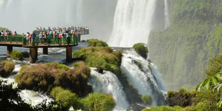 Video: Phone Slips Near 262-Foot Waterfall, Tourist Takes Risky Plunge To Recover It