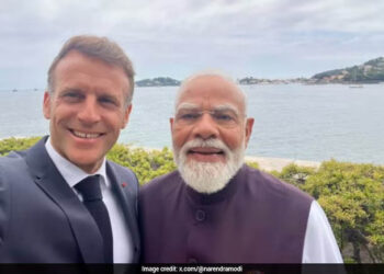 PM Modi Shares A ‘Nice’ Selfie From A ‘Nice’ Meeting With Macron In Nice