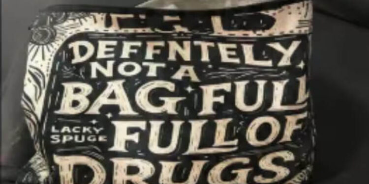 Police Find Drugs In Bag Labelled 'Definitely Not A Bag Full Of Drugs', 2 Arrested 1 Police Find Drugs In Bag Labelled ‘Definitely Not A Bag Full Of Drugs’, 2 Arrested