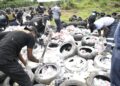 Liberia burns record cocaine haul as police chiefs face trafficking charges