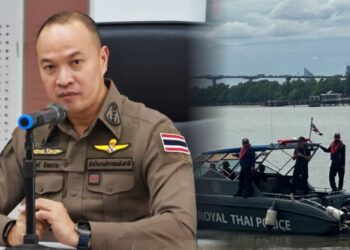 ตำรวจน้ำร่วมหน่วยกู้ชีพและชุดประดาน้ำ เร่งค้นหาผู้สูญหายเหตุโป๊ะล่มสมุทรปราการ ต่อเนื่อง 6 ตำรวจน้ำร่วมหน่วยกู้ชีพและชุดประดาน้ำ เร่งค้นหาผู้สูญหายเหตุโป๊ะล่มสมุทรปราการ ต่อเนื่อง
