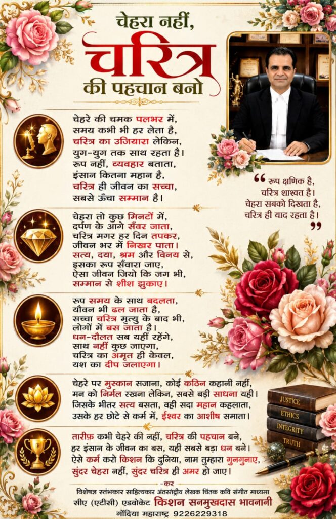 चेहरा नहीं,चरित्र की पहचान बनो 1 WhatsApp Image 2026 07 04 at 5.00.24 AM