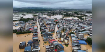 Flooding from heavy rain leaves 39 dead in China as Typhoon Bavi approaches