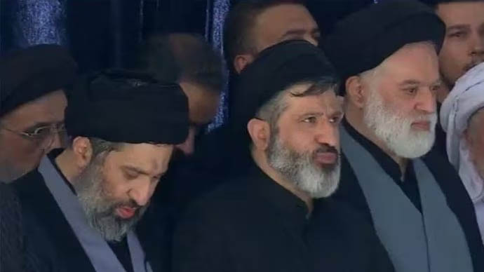 Khamenei’s 3 sons pray beside his coffin, his heir Mojtaba remains out of sight