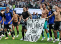 Story behind Messi and Co holding Falklands banner after England win
