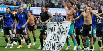 Story behind Messi and Co holding Falklands banner after England win