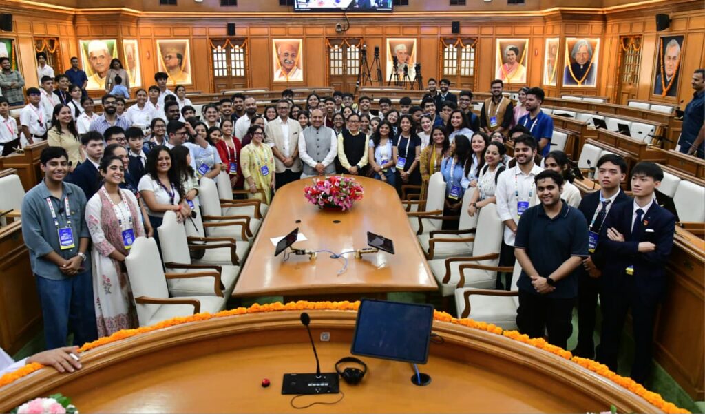 India: Delhi Assembly Opens Doors to Global Youth, BRICS Delegates and Student Parliamentarians Get Firsthand Democracy Lesson 1 WhatsApp Image 2026 08 08 at 5.12.29 PM