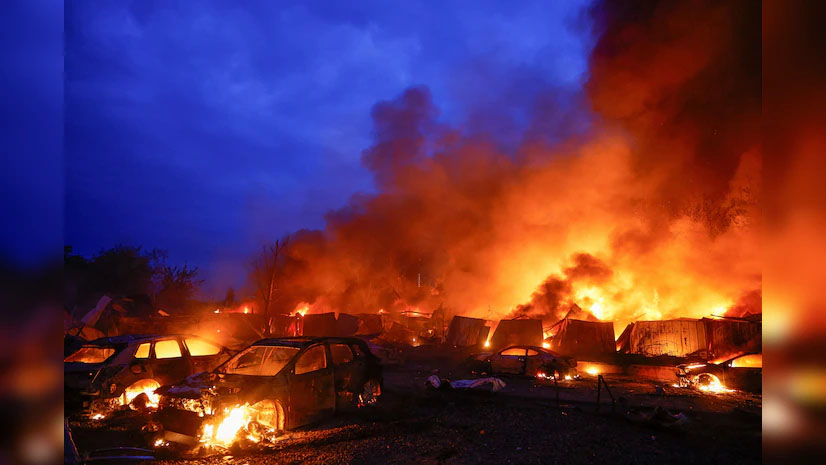 Russia strikes Ukraine with missiles and drones, killing at least 10