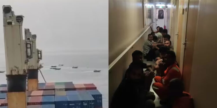 Video: Moment Ship With 21 Indian Sailors Came Under Iran’s Attack In Hormuz