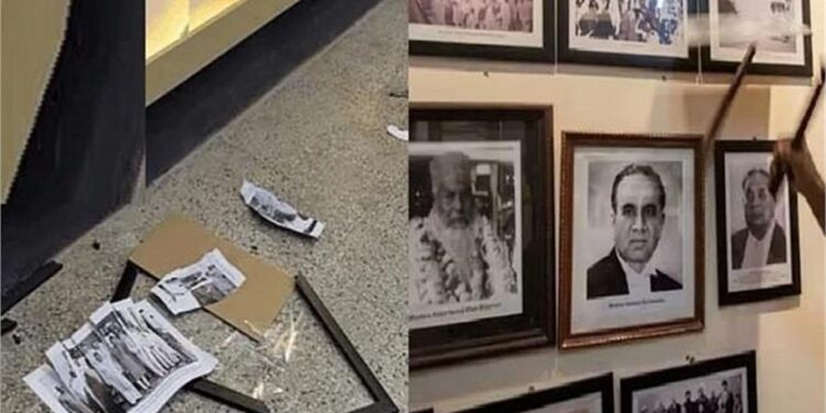 Dhaka University Jinnah Photo Controversy : Jinnah Photo Row Rocks Dhaka University; Students Tear Up Pictures as Museum Display Sparks Protests 1 Dhaka University Jinnah Photo Controversy : Jinnah Photo Row Rocks Dhaka University; Students Tear Up Pictures as Museum Display Sparks Protests
