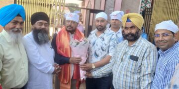 Union Minister Ramdas Athawale Visits Punjab; Pays Obeisance at Dera Sachkhand Ballan, Congratulates Sant Niranjan Dass Ji on Padma Shri Honour